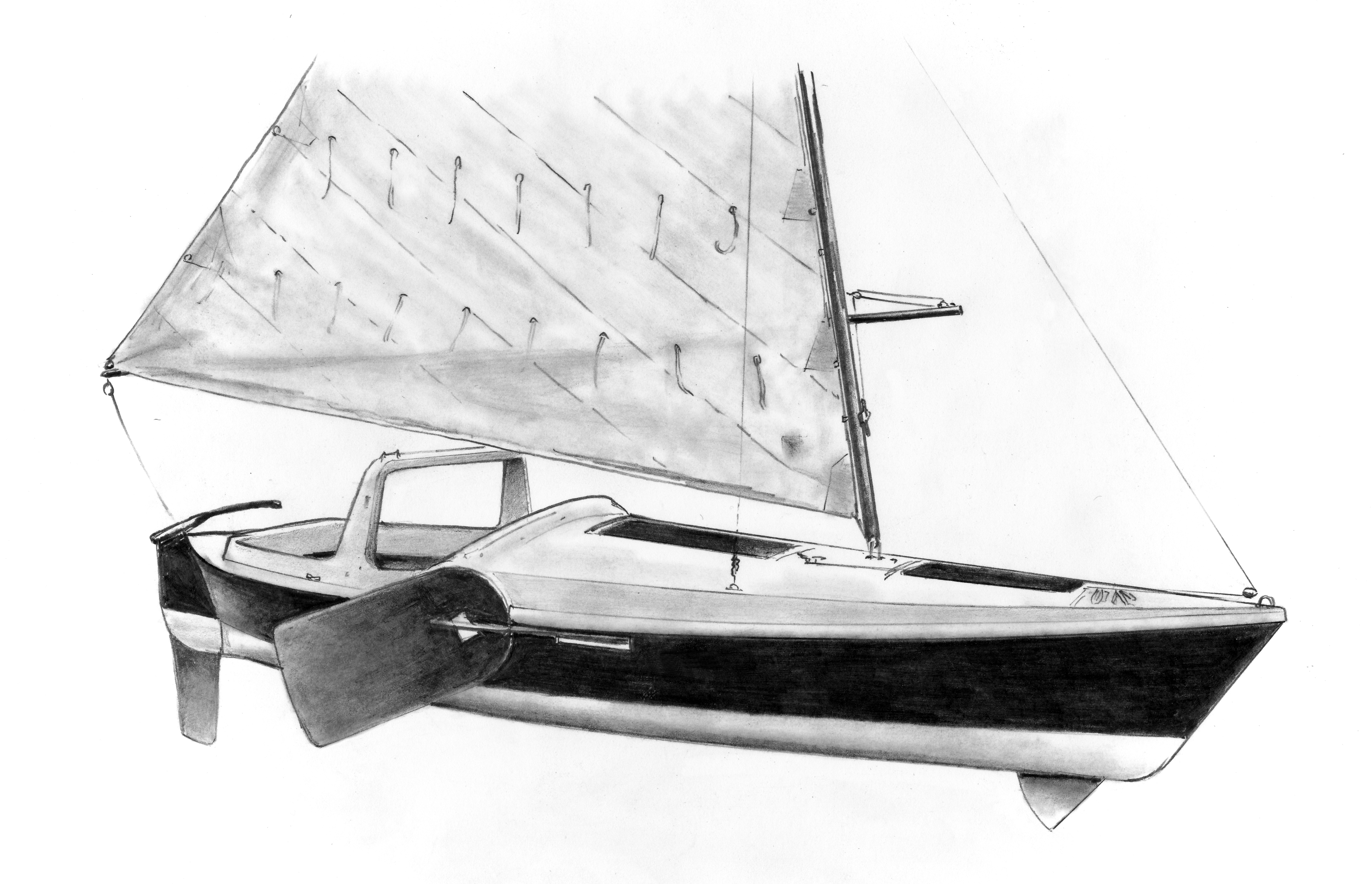 Ollie, a canoe yawl by John C. Harris