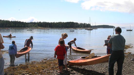 Launching Wood Ducks at the WoodenBoat School