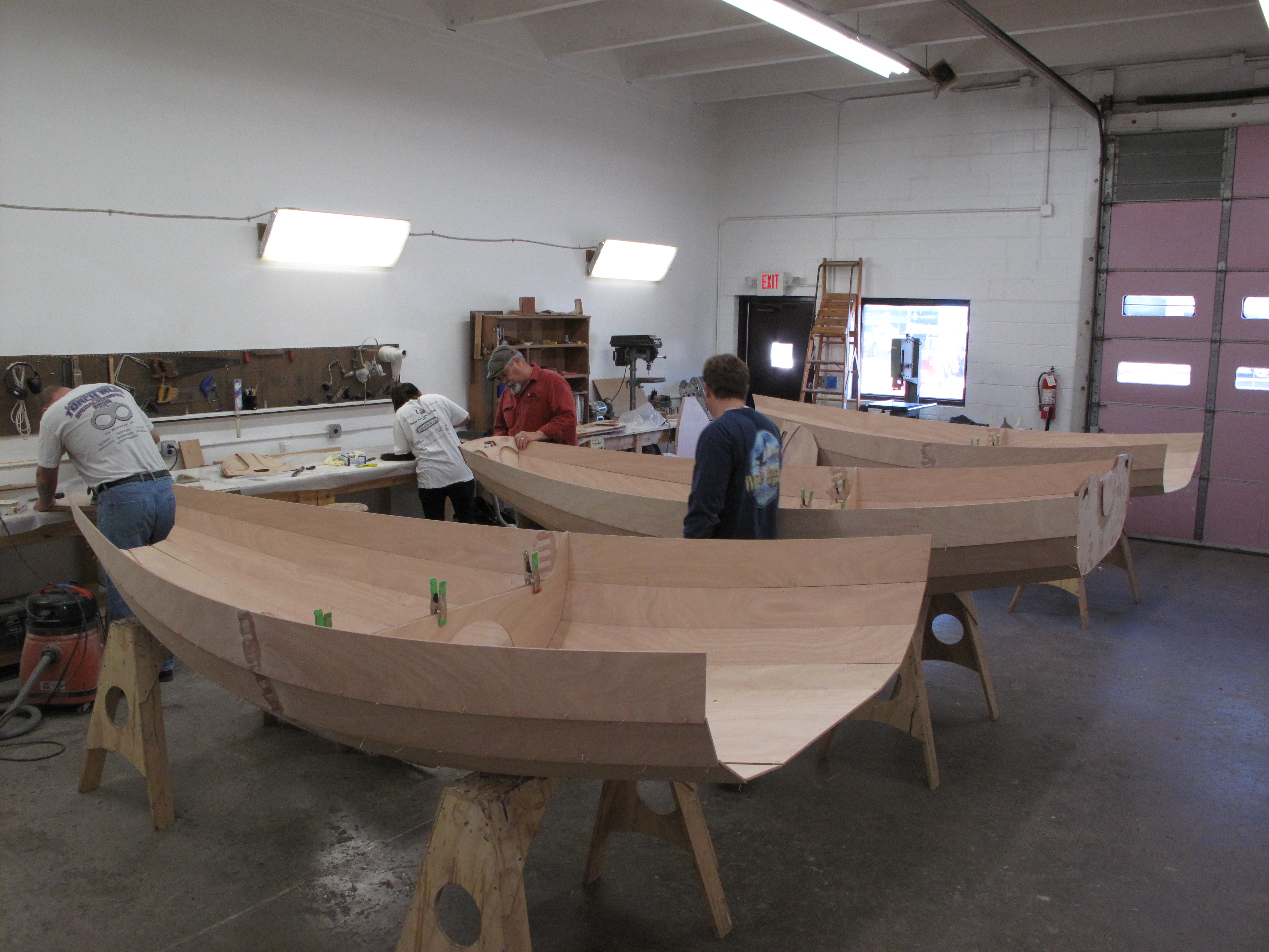 Passagemaker Dinghy Class - First Day!  Still awesome how fast these things shape up.  Never get tired of it.