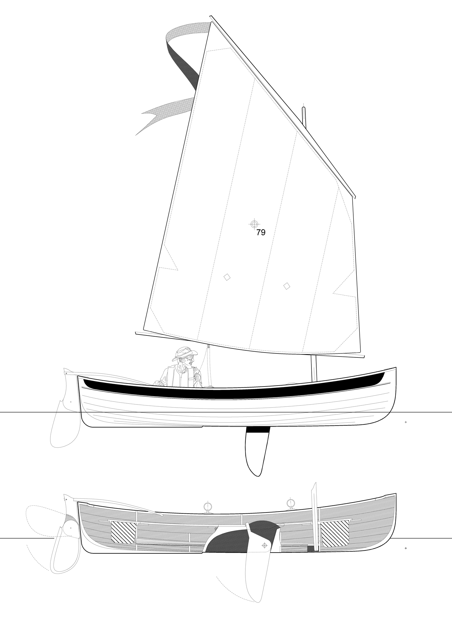 CLC Sailing Peapod Kit