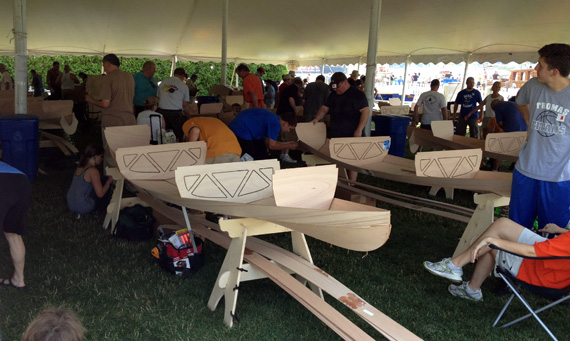 Family Boatbuilding at the 2012 WoodenBoat Show