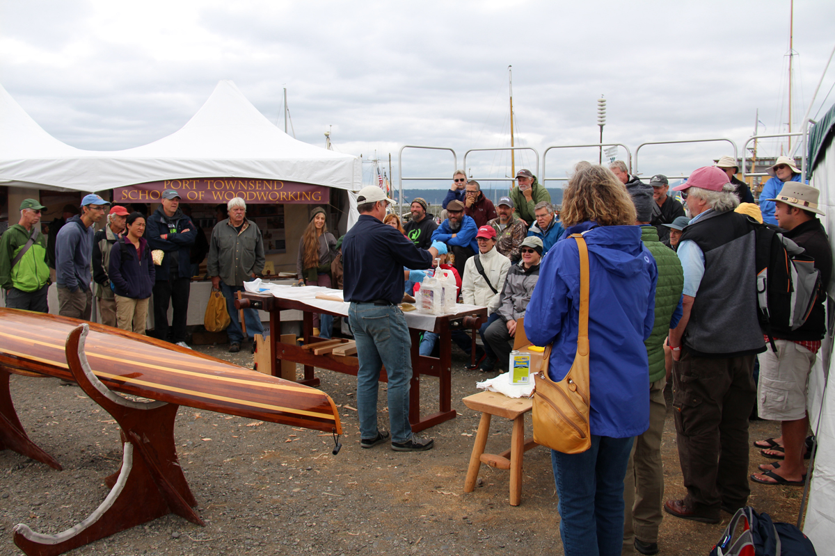 Joey's demo at the Wooden Boat Festival