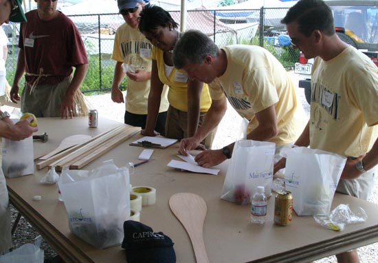 Cardboard Boatbuilding with Chesapeake Light Craft - Corporate Teambuilding - GVA Advantis