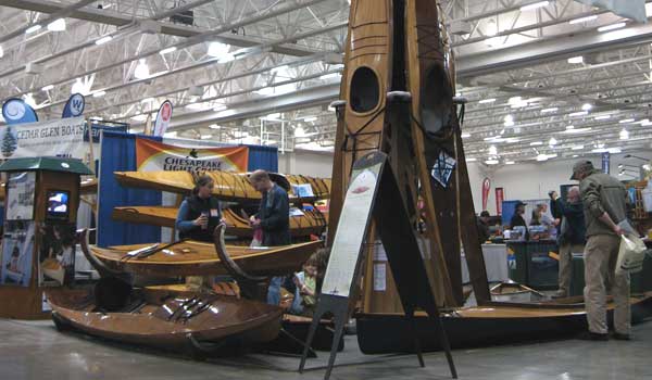 canoecopia, wooden kayak, chesapeake light craft, 