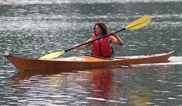 chesapeake light craft, wooden kayak, ohio, clc demo, wooden boat