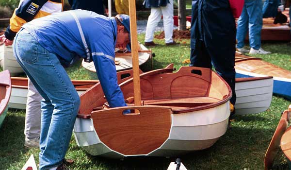st. michaels, wooden kayak, wooden boat, chesapeake light craft, eastport pram