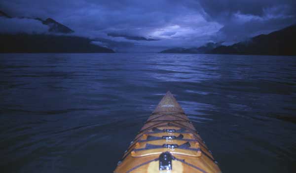 chesapeake light craft, wooden kayak, yukon river quest, yukon river, midnight sun