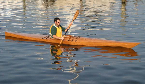 clc demo, chesapeake light craft, wooden kayak, wooden boat, 