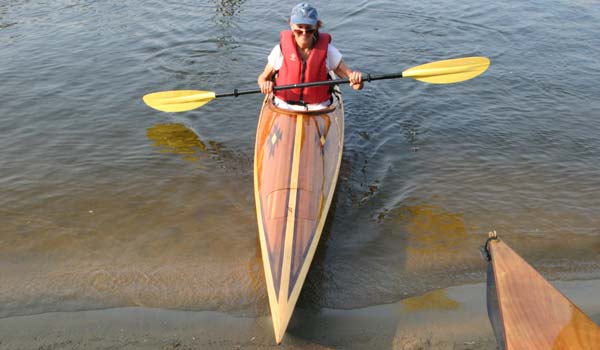clc demo, chesapeake light craft, wooden kayak, wooden boat, shearwater hybrid