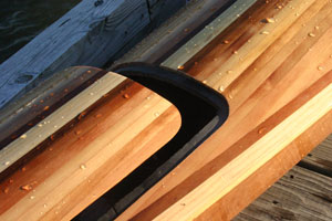 flush hatch, wooden kayak hatch, shearwater hybrid